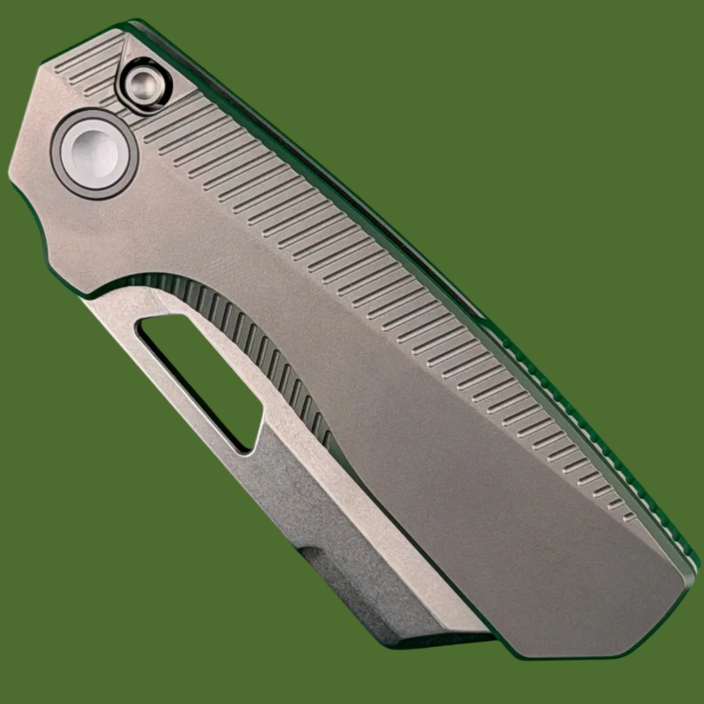 Vosteed Nip-L Top Linerlock Grey Titanium (Stonewash Elmax Blade)