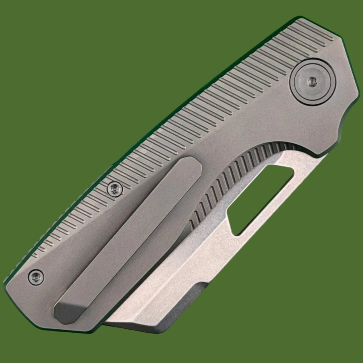 Vosteed Nip-L Top Linerlock Grey Titanium (Stonewash Elmax Blade)