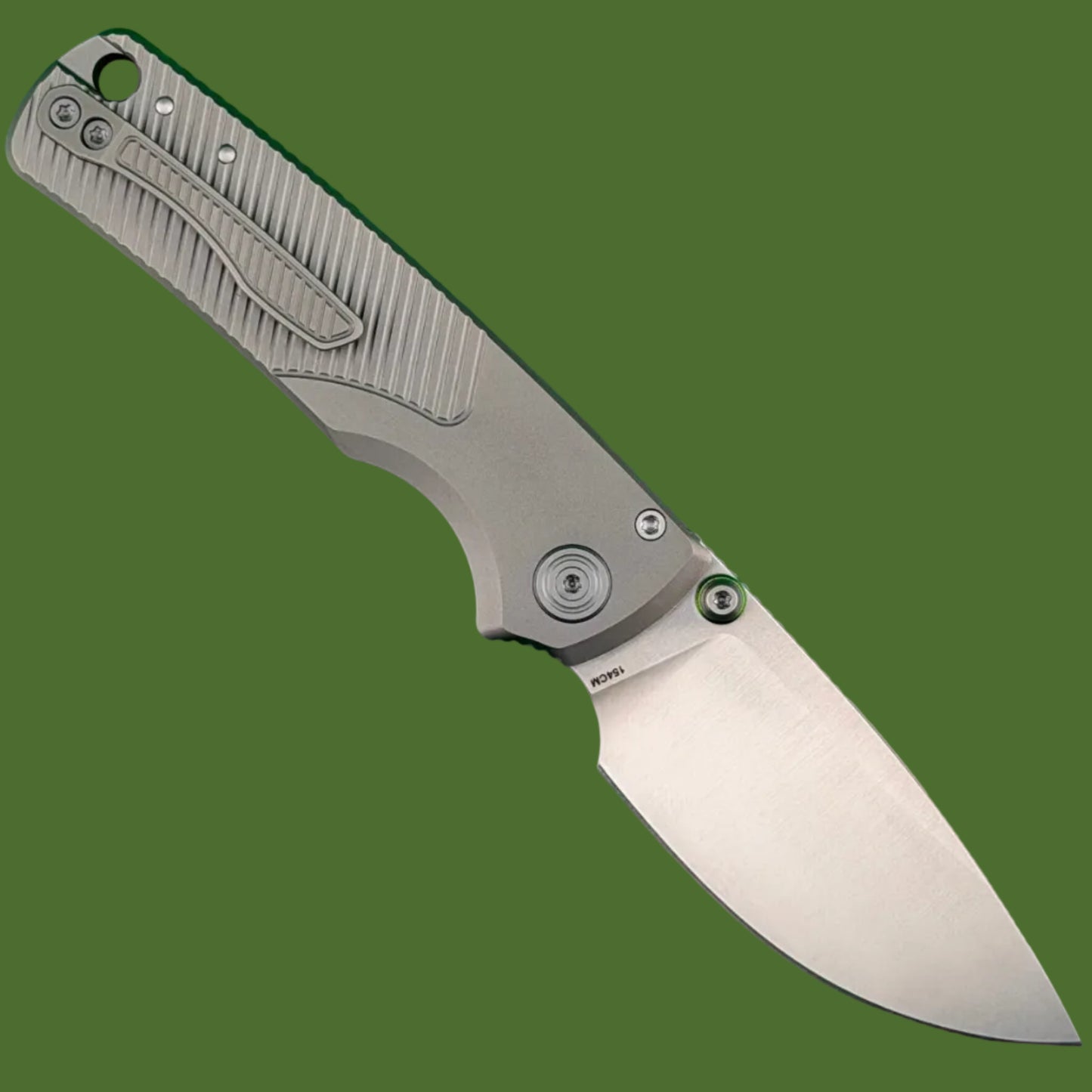 Vosteed Porcupine TiSlim Top Linerlock Grey Titanium (Satin 154CM)