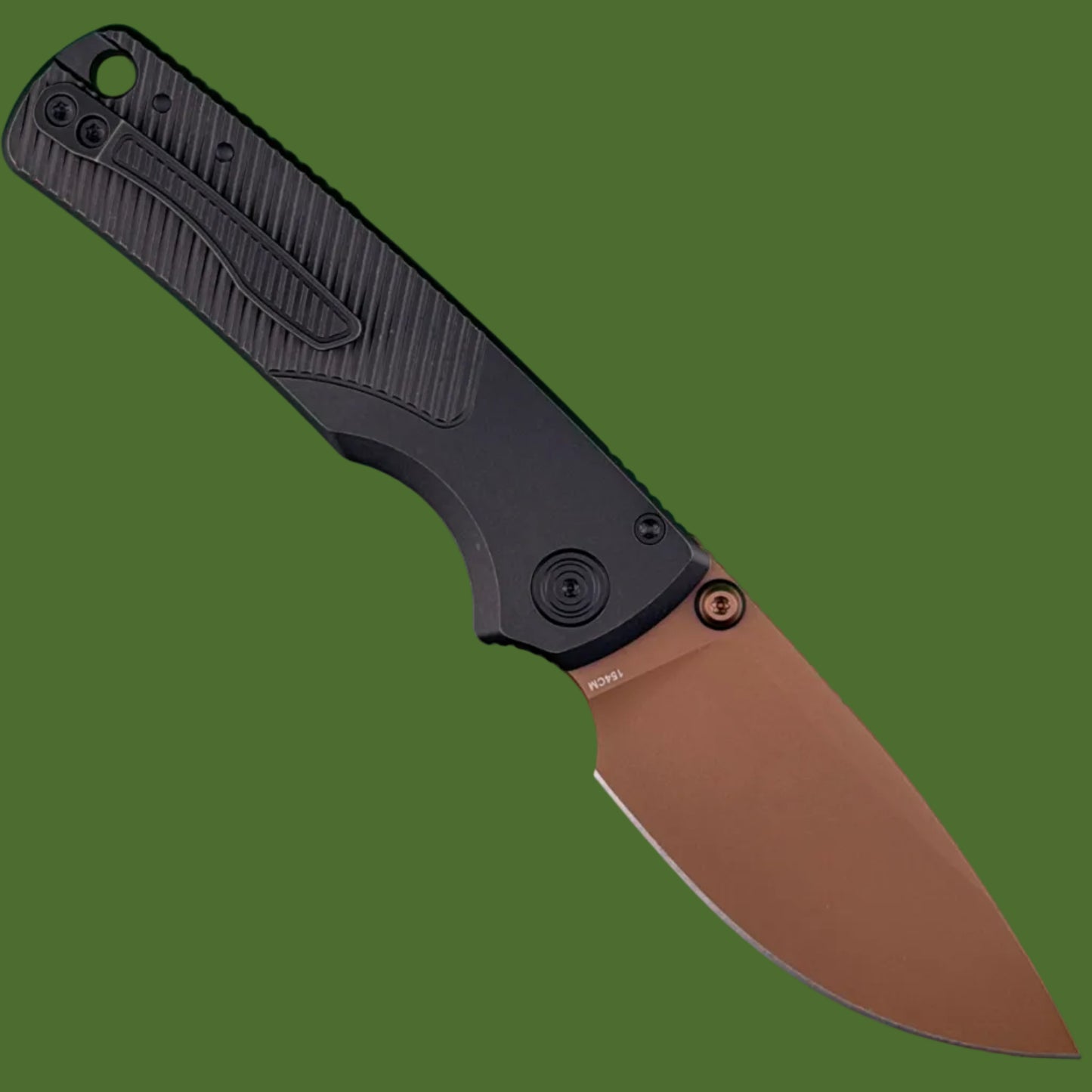 Vosteed Porcupine TiSlim Top Linerlock Black Titanium (Copper Dune 154CM)