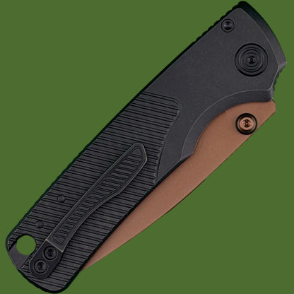 Vosteed Porcupine TiSlim Top Linerlock Black Titanium (Copper Dune 154CM)