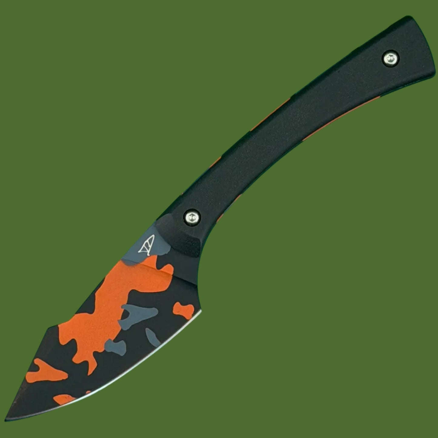 Tyler Denney Knives x Springfield EDC Custom Apprentice Black/Orange Camo Fixed Blade