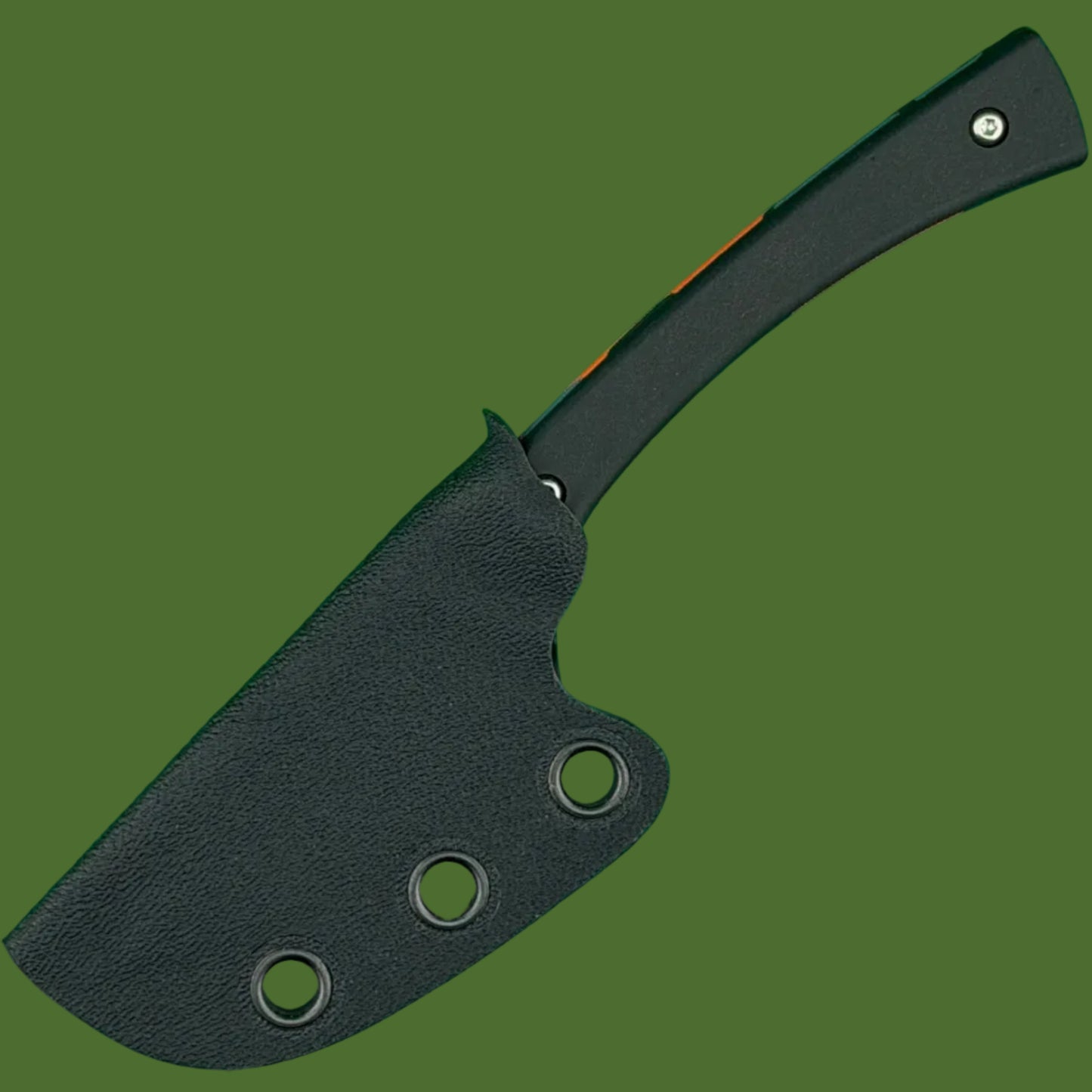 Tyler Denney Knives x Springfield EDC Custom Apprentice Black/Orange Camo Fixed Blade