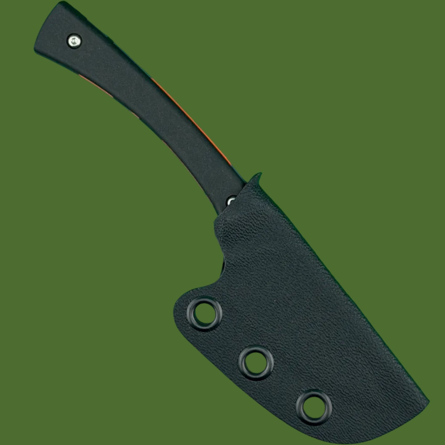 Tyler Denney Knives x Springfield EDC Custom Apprentice Black/Orange Camo Fixed Blade