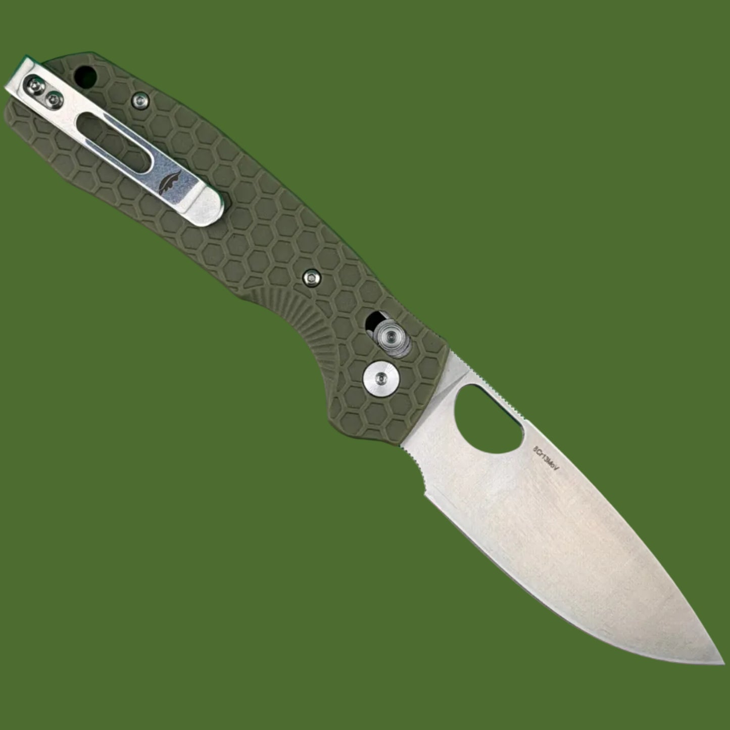 Honey Badger Crossbolt Drop Point (Green FRN)