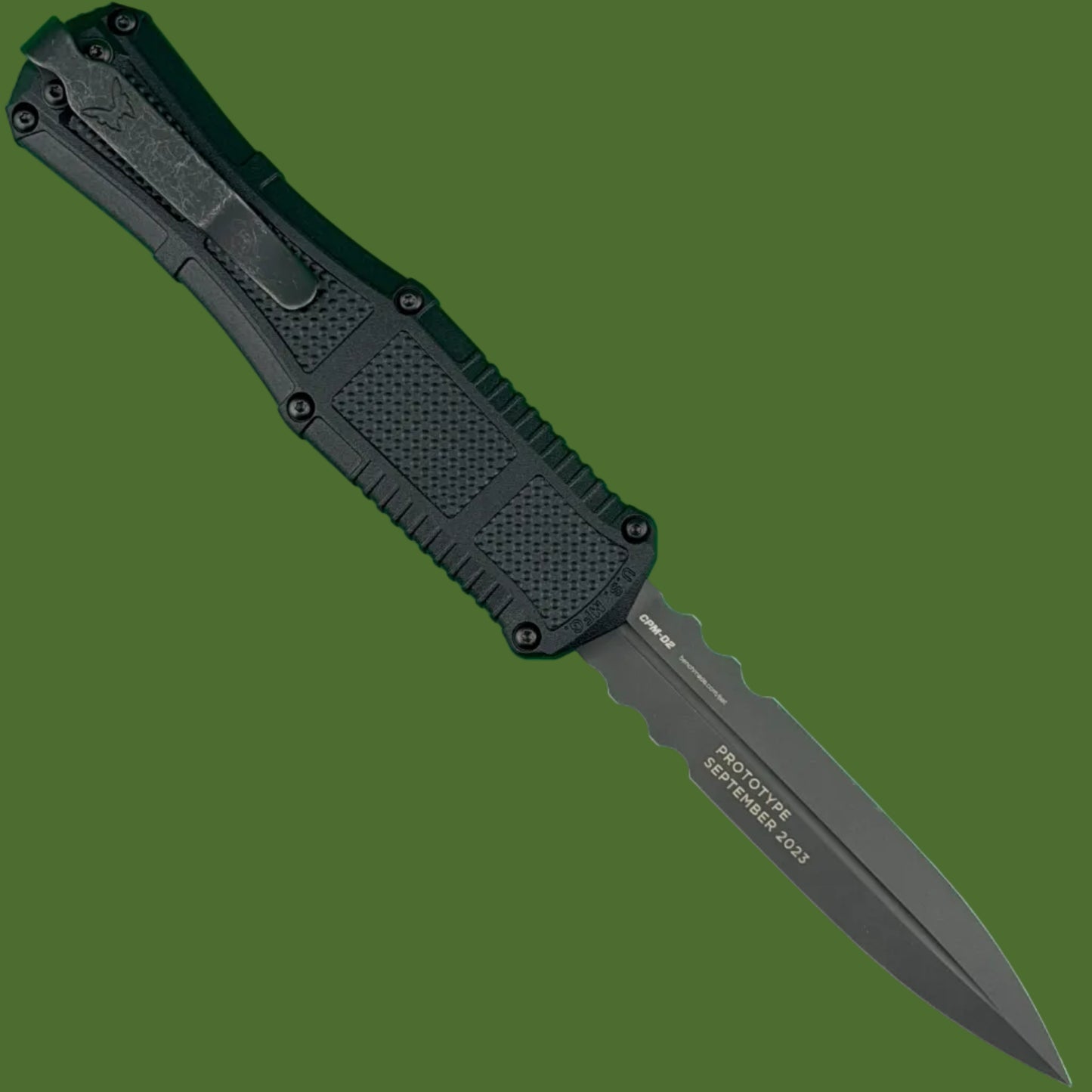 Benchmade PROTOTYPE Claymore OTF Partial Serrations 3370SGY