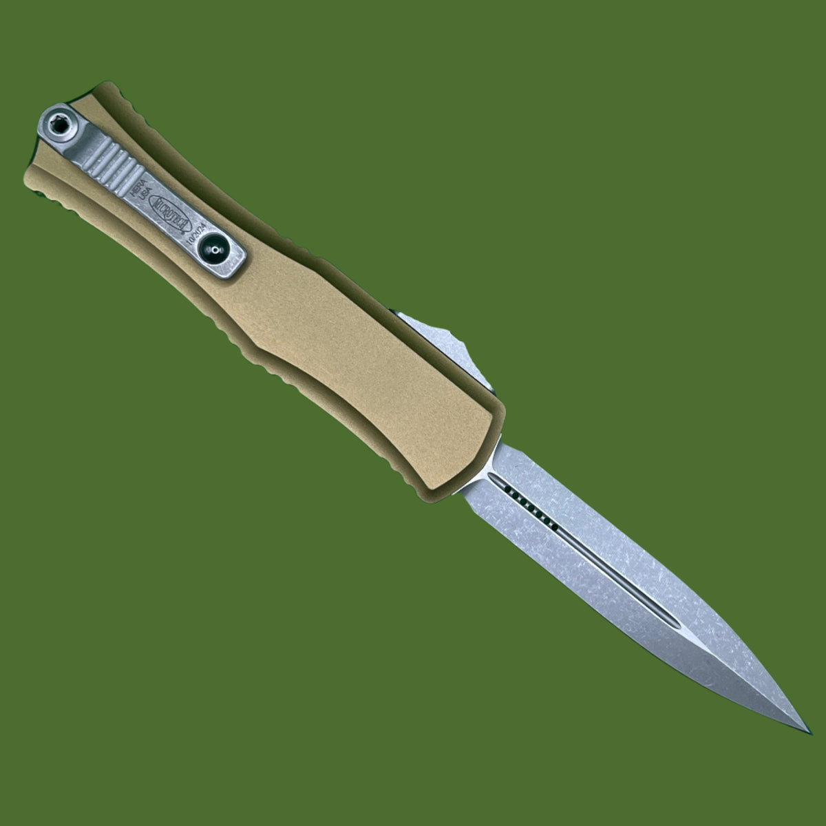 Microtech Hera II Mini D/E OD Green Apocalyptic Standard 1702M-10APOD