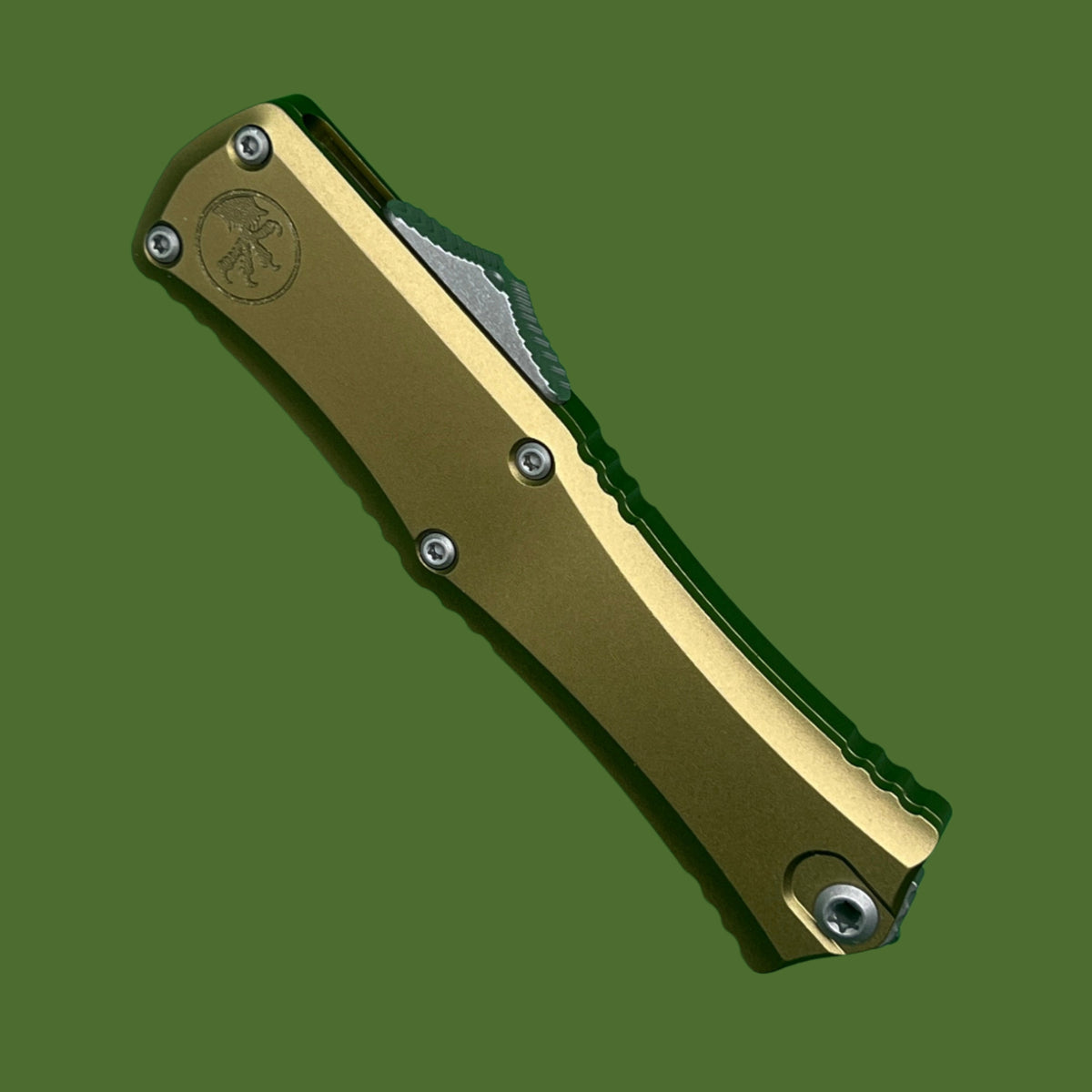 Microtech Hera II Mini D/E OD Green Apocalyptic Standard 1702M-10APOD
