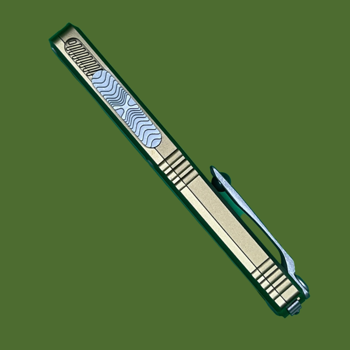 Microtech Hera II Mini D/E OD Green Apocalyptic Standard 1702M-10APOD