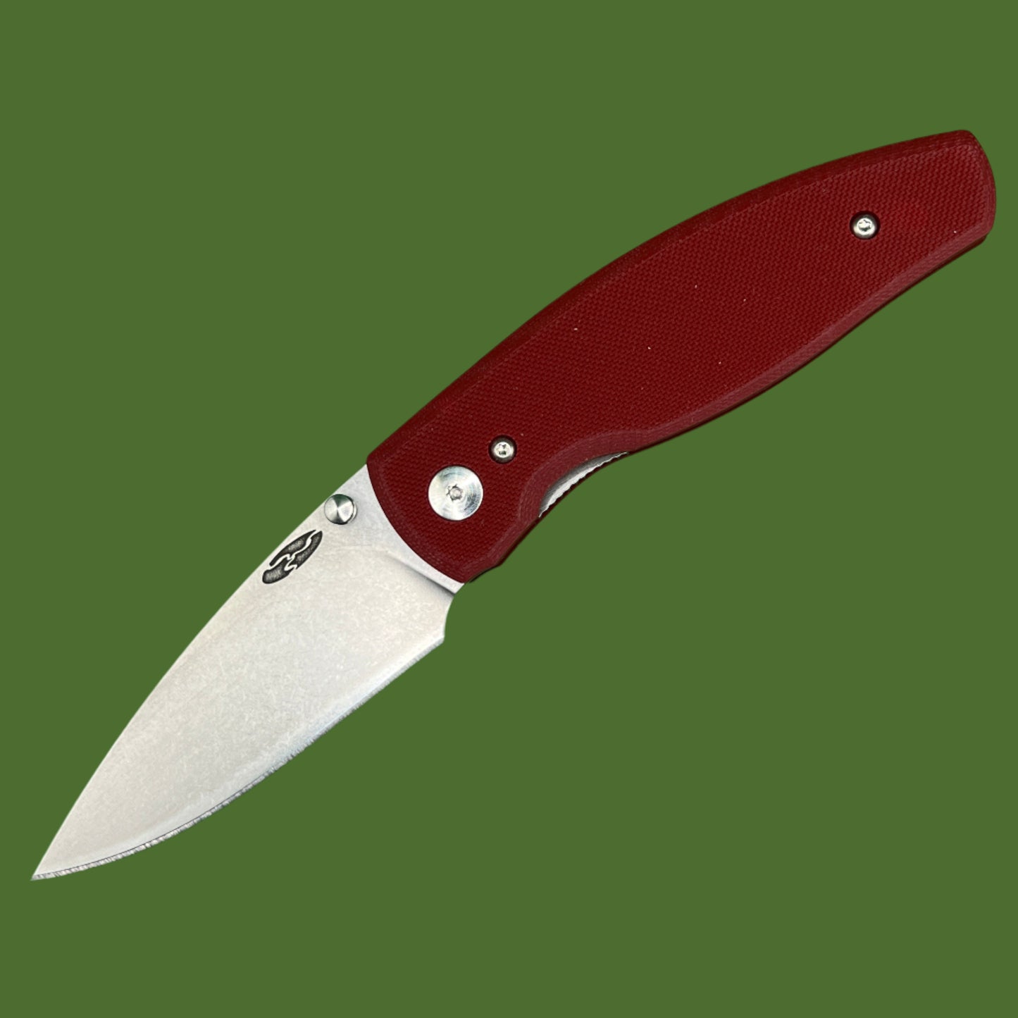 TRM Neutron 2 Linerlock Ruby Red G-10