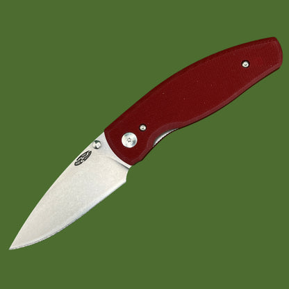 TRM Neutron 2 Linerlock Ruby Red G-10
