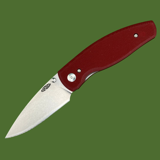 TRM Neutron 2 Linerlock Ruby Red G-10