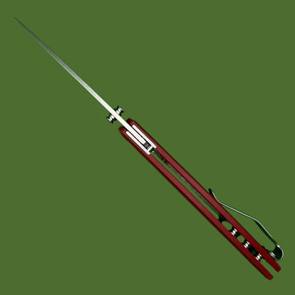 TRM Neutron 2 Linerlock Ruby Red G-10