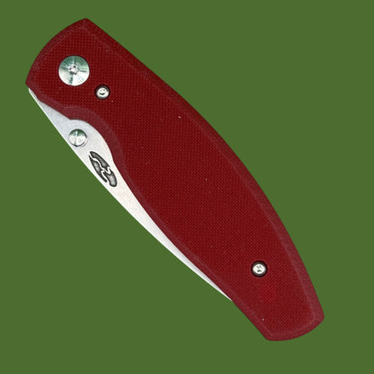 TRM Neutron 2 Linerlock Ruby Red G-10