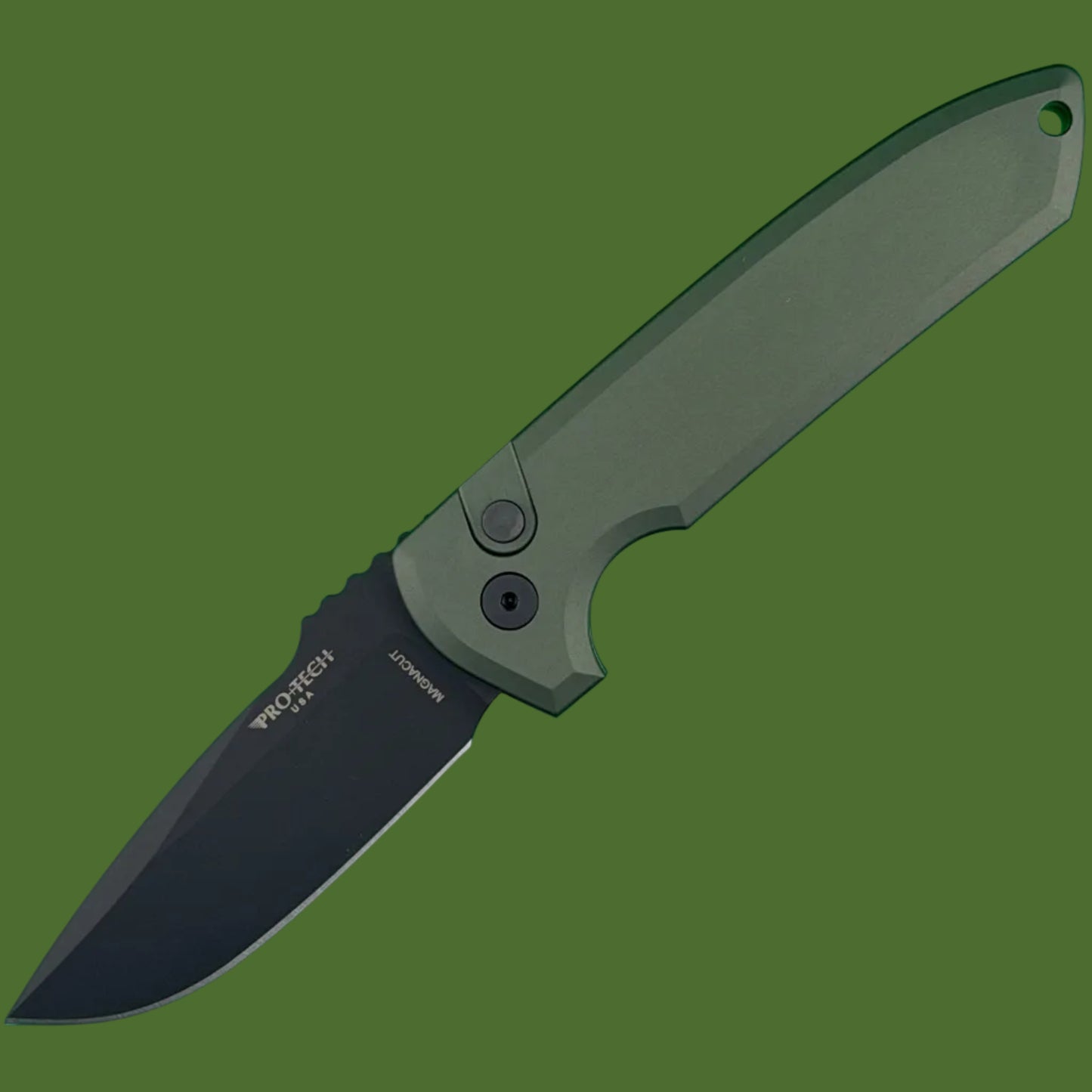 Protech Rockeye Auto Green/Black Magnacut LG3103-GREEN