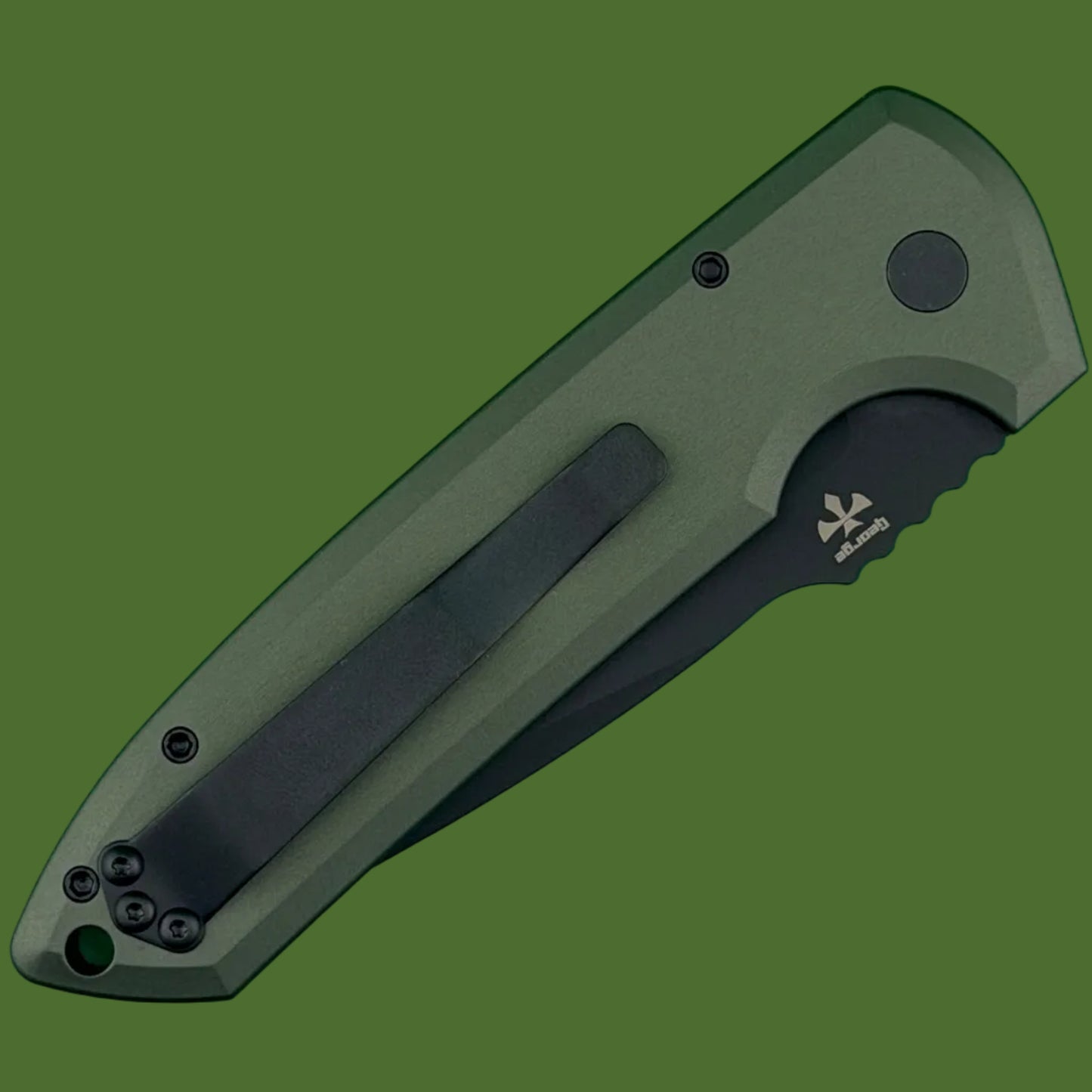Protech Rockeye Auto Green/Black Magnacut LG3103-GREEN