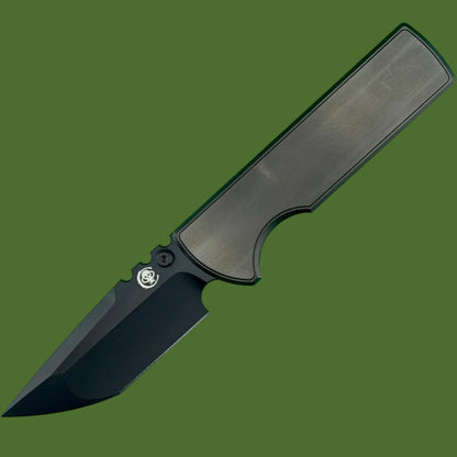 Chaves NTAK 229 Integral Titanium Tanto (Stonewash/Satin Black DLC Handle and Blade)