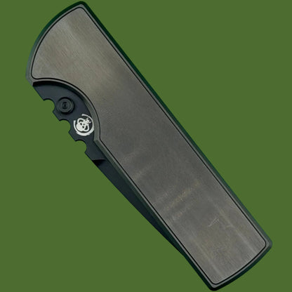 Chaves NTAK 229 Integral Titanium Tanto (Stonewash/Satin Black DLC Handle and Blade)