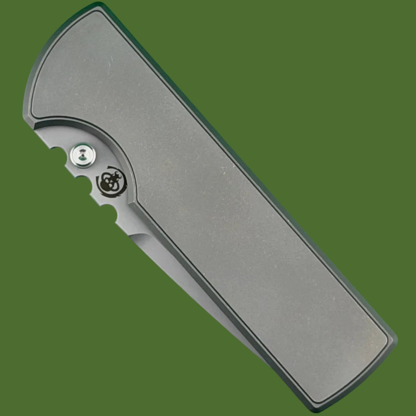 Chaves NTAK 229 Integral Titanium Drop Point (Stonewash Handle and Blade)