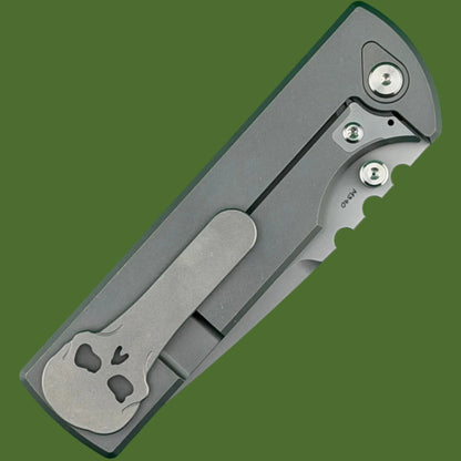 Chaves NTAK 229 Integral Titanium Drop Point (Stonewash Handle and Blade)