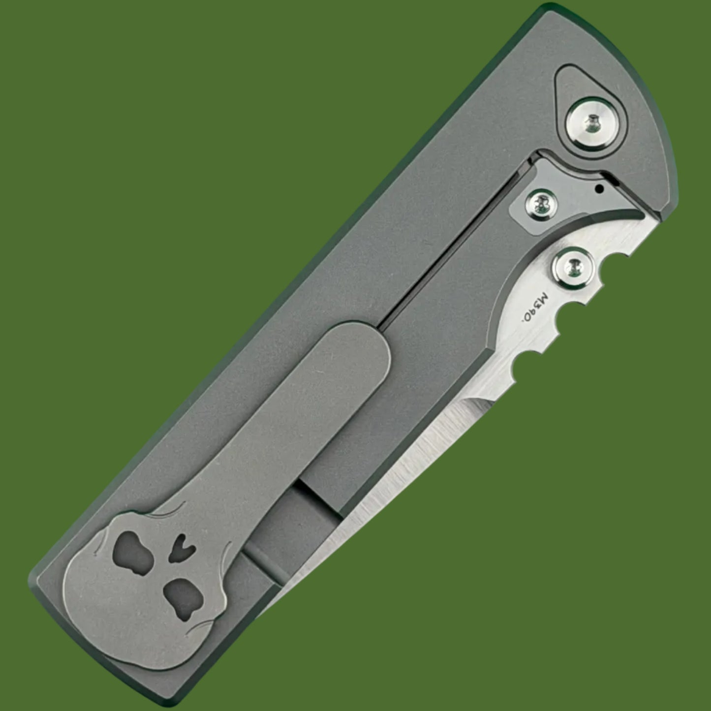 Chaves NTAK 229 Integral Titanium Tanto (Stonewash Handle, Satin Blade)