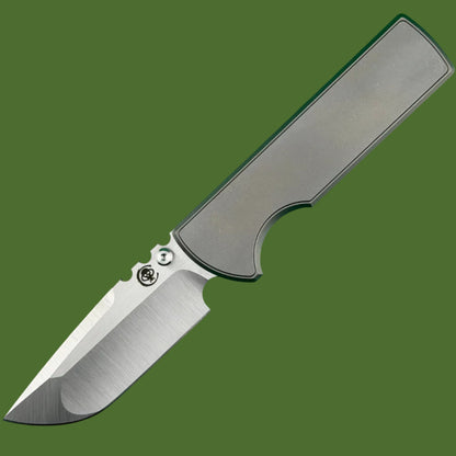 Chaves NTAK 229 Integral Titanium Drop Point (Stonewash Handle, Satin Blade)