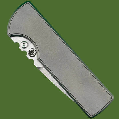 Chaves NTAK 229 Integral Titanium Drop Point (Stonewash Handle, Satin Blade)