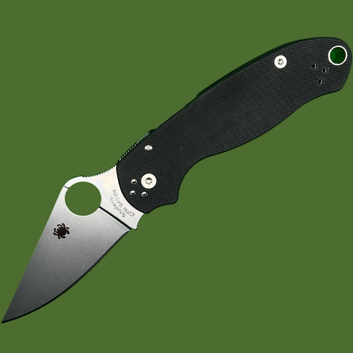 Spyderco Para 3 Compression Lock (Black G-10, Stonewashed Blade)