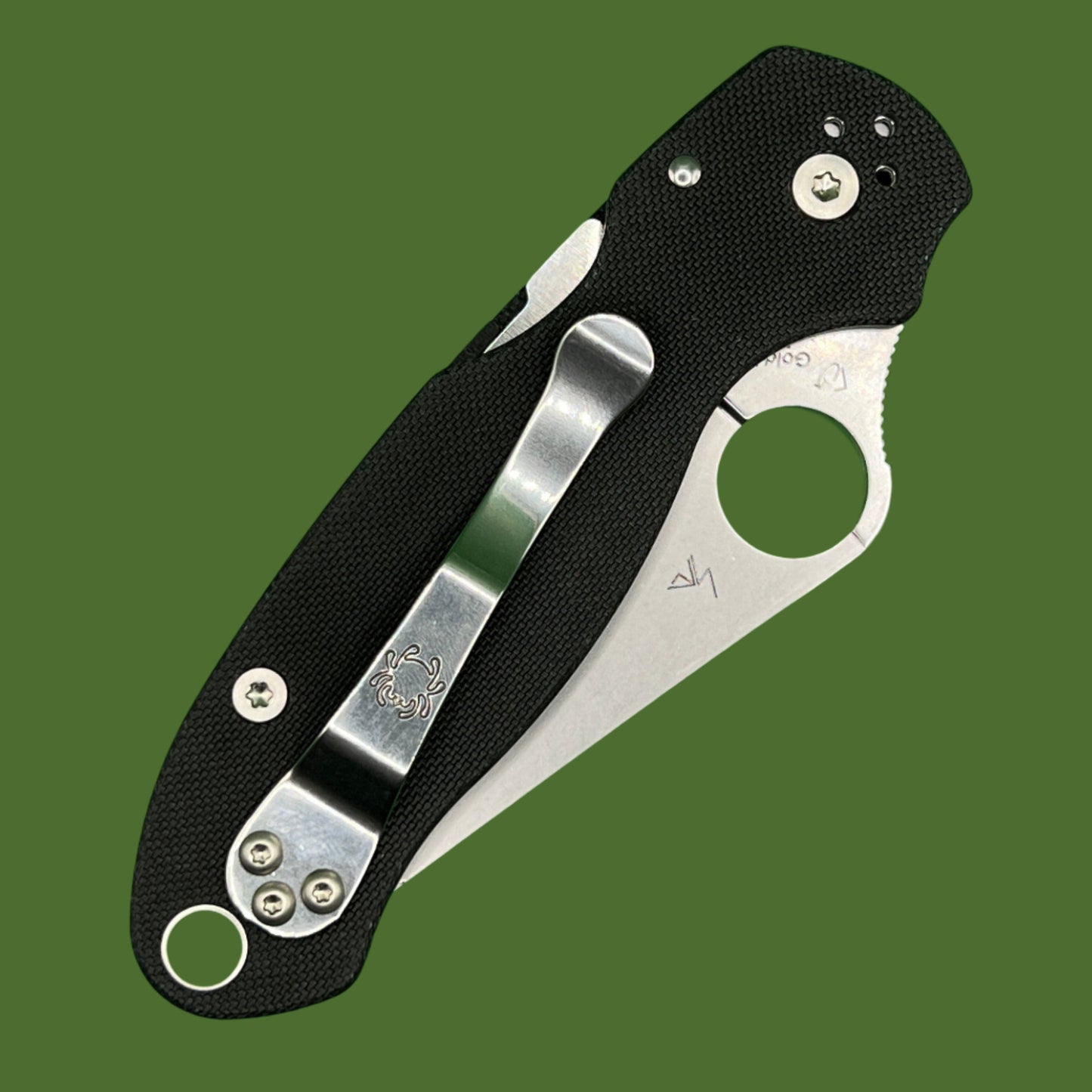 Spyderco Para 3 Compression Lock (Black G-10, Stonewashed Blade)