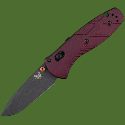 Benchmade PROTOTYPE Mini Barrage Axis Assist Redstone Richlite 585BK-04