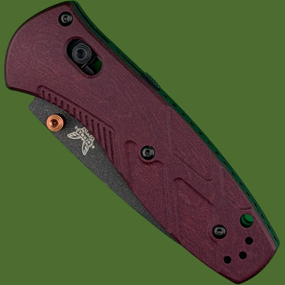 Benchmade PROTOTYPE Mini Barrage Axis Assist Redstone Richlite 585BK-04