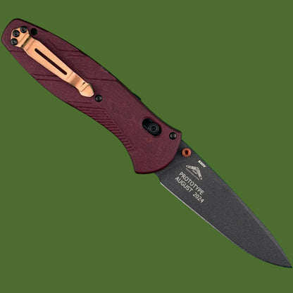 Benchmade PROTOTYPE Barrage Axis Assist Redstone Richlite 581BK-04