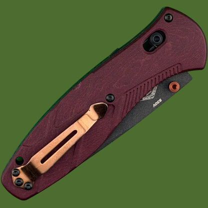Benchmade PROTOTYPE Barrage Axis Assist Redstone Richlite 581BK-04