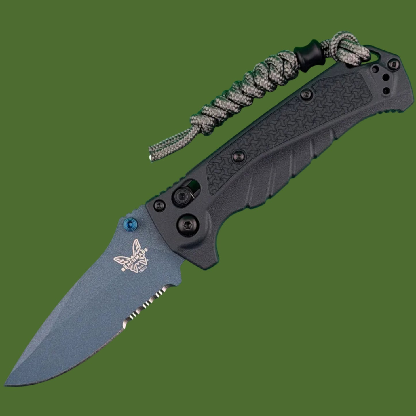 Benchmade PROTOTYPE Mini Adira Tempest Grey Partial Serrations 18065SBT-01