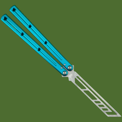 Squid Industries Krake Raken V3 Trainer Balisong Stonewashed Teal