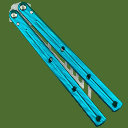 Squid Industries Krake Raken V3 Trainer Balisong Stonewashed Teal