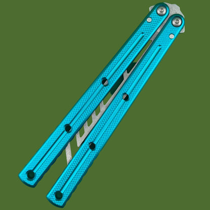 Squid Industries Krake Raken V3 Trainer Balisong Stonewashed Teal