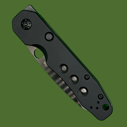 Spyderco Smock Blackout Exclusive Aluminum Handle CruWear Blade