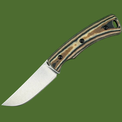 TRM Tagalong Fixed Blade Black/Brown/Maple Richlite