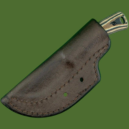 TRM Tagalong Fixed Blade Black/Brown/Maple Richlite