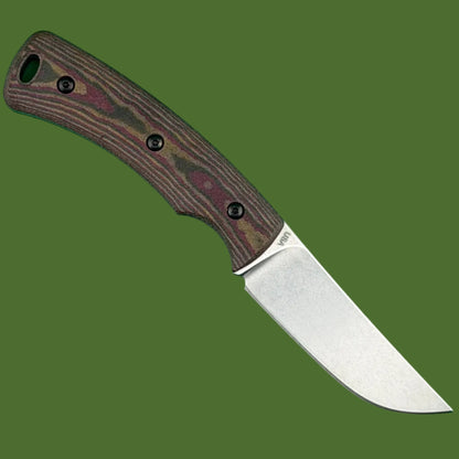 TRM Tagalong Fixed Blade Chocolate/Brown/Red Richlite