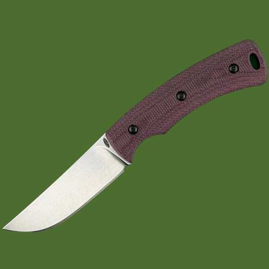 TRM Tagalong Fixed Blade Double Red Coral Micarta