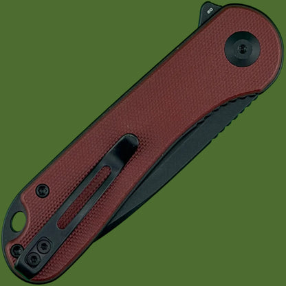 Civivi Elementum Liner Lock (Burgundy G-10, Black)