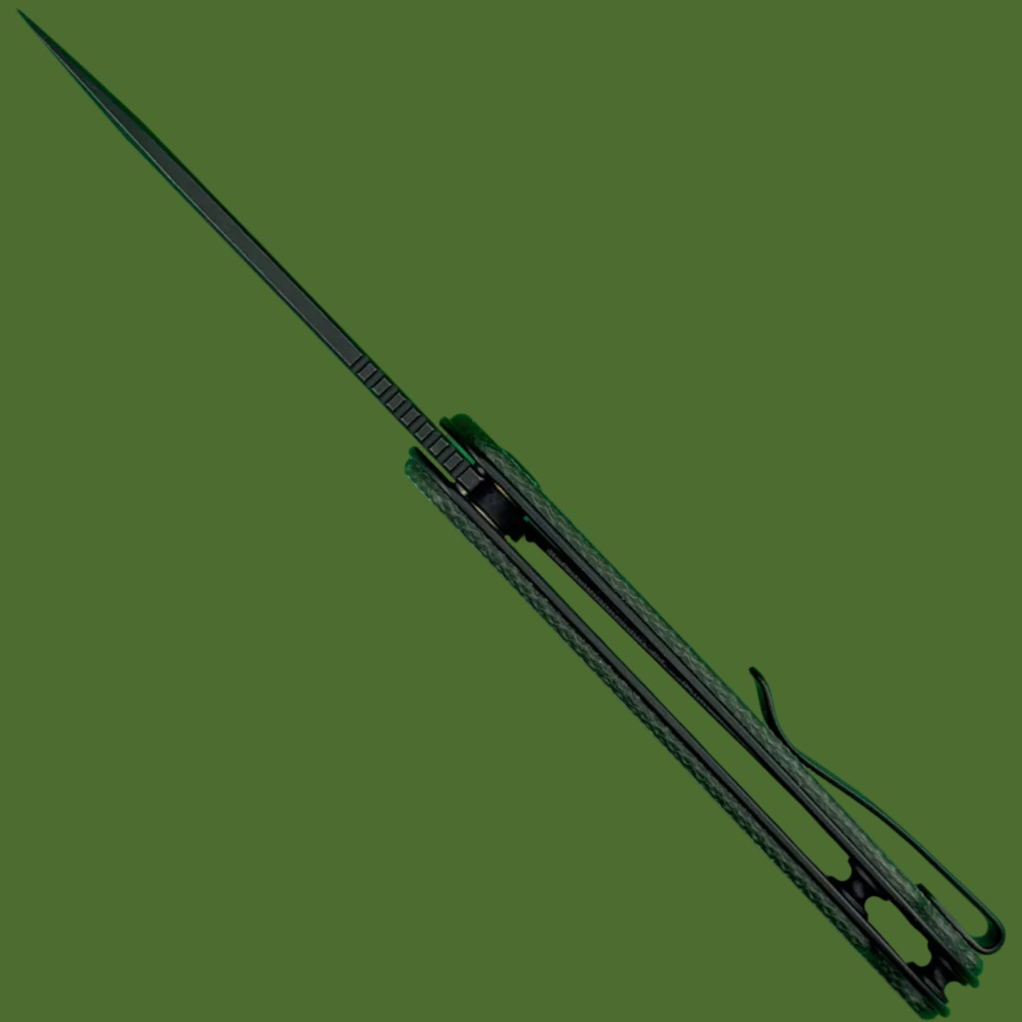 Civivi Elementum Tanto Liner Lock (Green Micarta, Black)