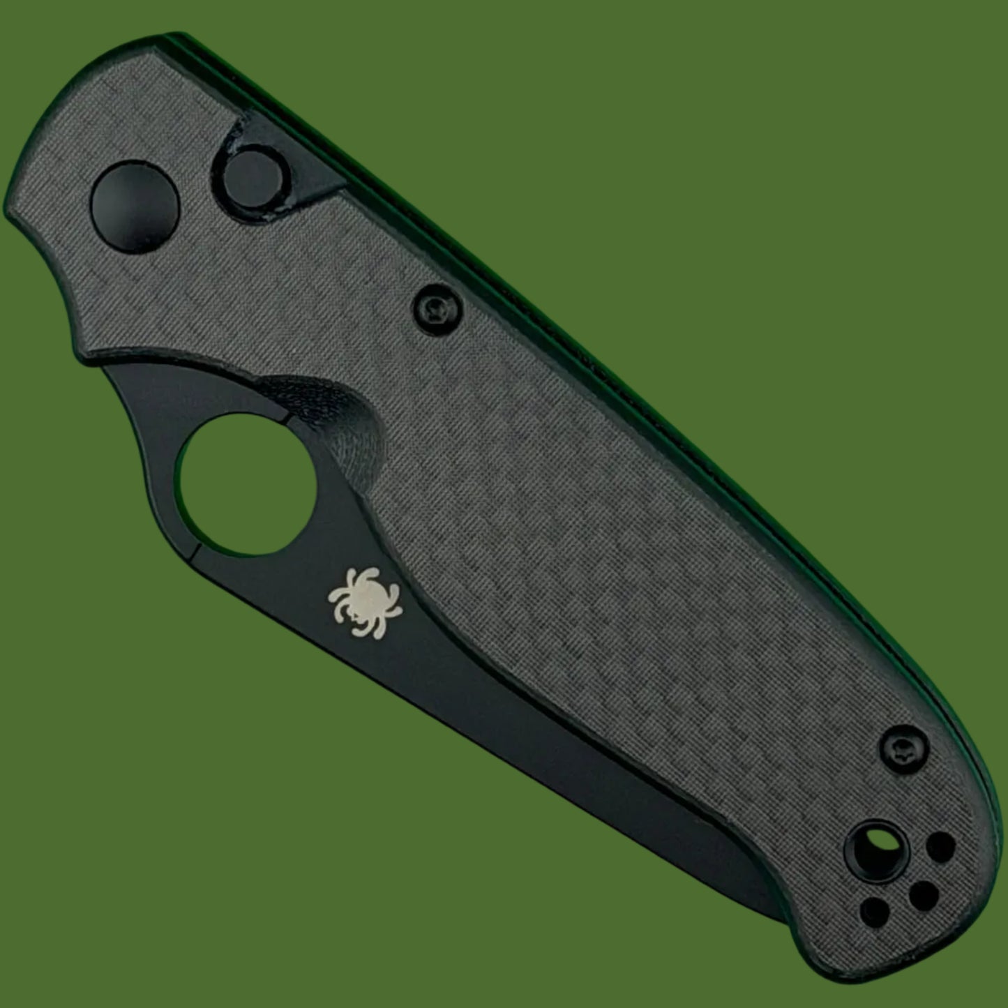 Spyderco ButtonUp Button Lock Black Carbon Fiber