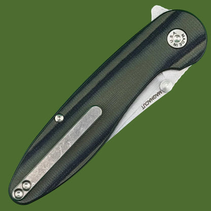 American Blade Works Model 1 Flipper+Thumb Stud (OD Green/Black G-10)