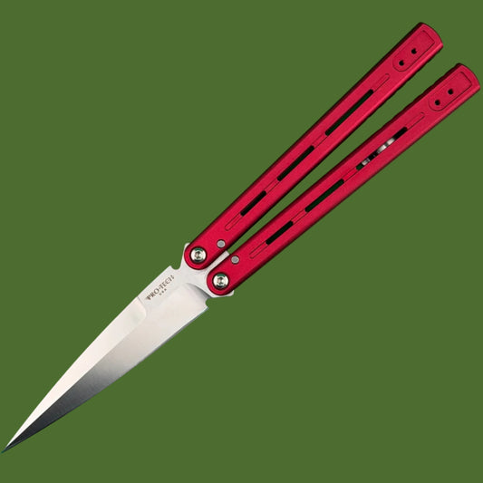 Protech FlyFather 2 Balisong Red Aluminum FF2101-RED