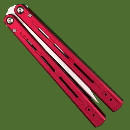 Protech FlyFather 2 Balisong Red Aluminum FF2101-RED