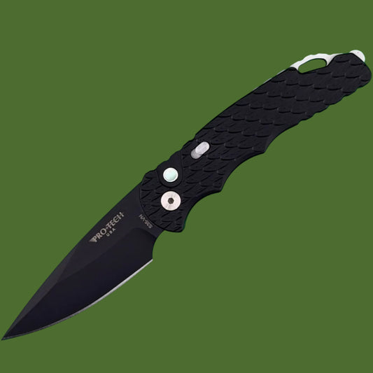 Protech TR-5 Auto Black Feather Texture, DLC Blade BSA26.TR5.1