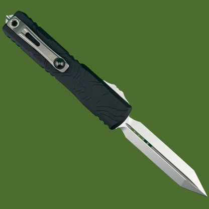 Microtech Ultratech Spartan Gen IV Topographic Deep Engraved Stonewash Standard 12234TP-10